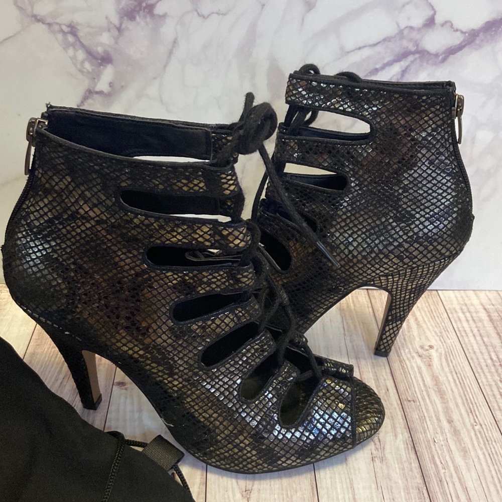 Burju metallic dance heels new